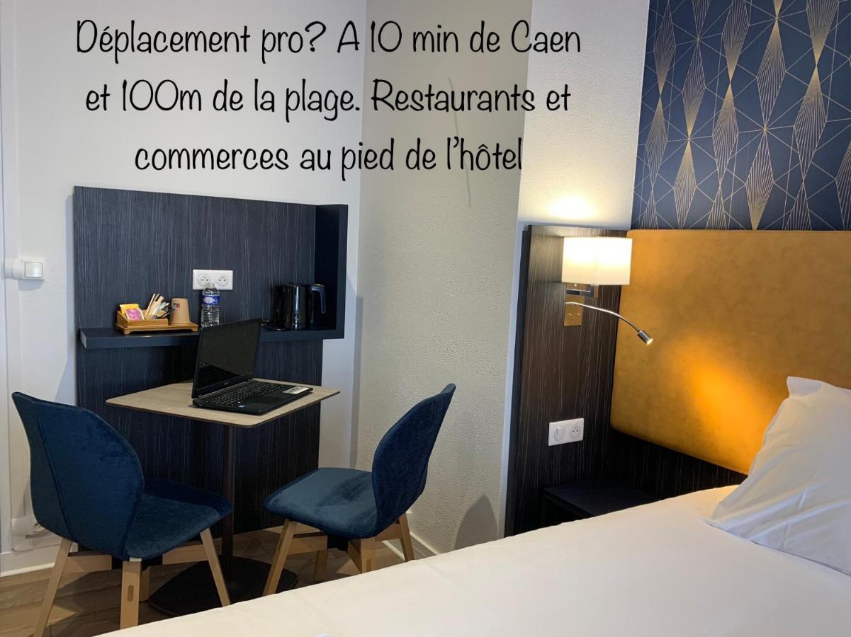 Hotel Le Cosy Riva Bella Ouistreham Bagian luar foto